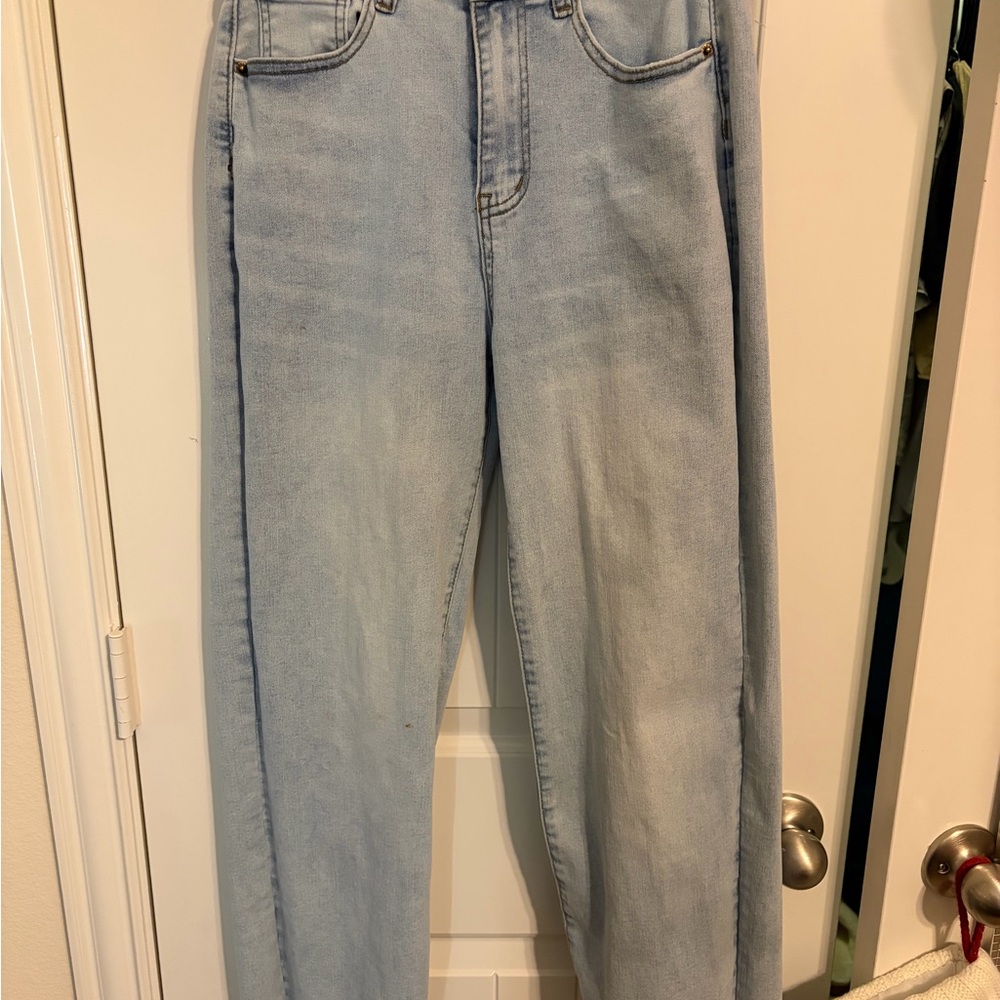 Amazon Women's Light Blue Straight Leg Jeans
